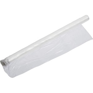 Rouleau de film de protection LUX, 2x50m, transparent, pour recouvrir lors de travaux de rénovation.