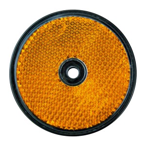 Set di 2 riflettori rotondi arancioni per rimorchi auto, Ø 60mm, da avvitare.