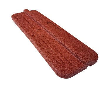 Kraiburg Profimat® Tappeto antiscivolo scale granulato gomma Rosso 25 x 75  cm