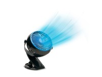 Livington Go Fan mobiler Mini-Ventilator Schwarz mit Akku