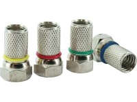 Schwaiger F-Stecker 7 mm / 4 Stk.