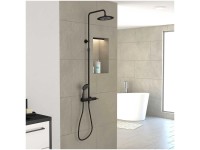 Aurlane Duschsystem COL060 Mattschwarz