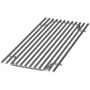 Griglia larga Outdoorchef Heat C in acciaio inox con barre per griglie a gas.