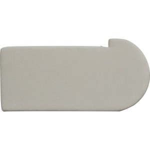 Cuscino seduta destro beige per lounge da giardino modulare Waldport, vista dall'alto.