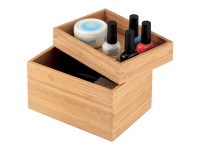 MSV Kosmetik-Organizer Isalys Bambus Schachtel mit Deckel MSV Kosmetik-Organizer Isalys Bambus Schachtel mit Deckel
