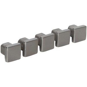 5 embouts en aluminium pour barres carrées, accessoires pour escaliers et rampes.