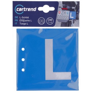 Cartrend Targa L per moto, bifacciale, per principianti.
