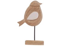 DecoFinder Deko-Vogel Malpaís Natur Höhe 20 cm / 1 Stk.