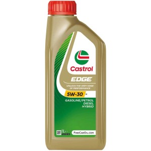 Huile moteur Castrol Edge 5W-30 M, bouteille de 1 litre pour véhicules essence, diesel et hybrides.