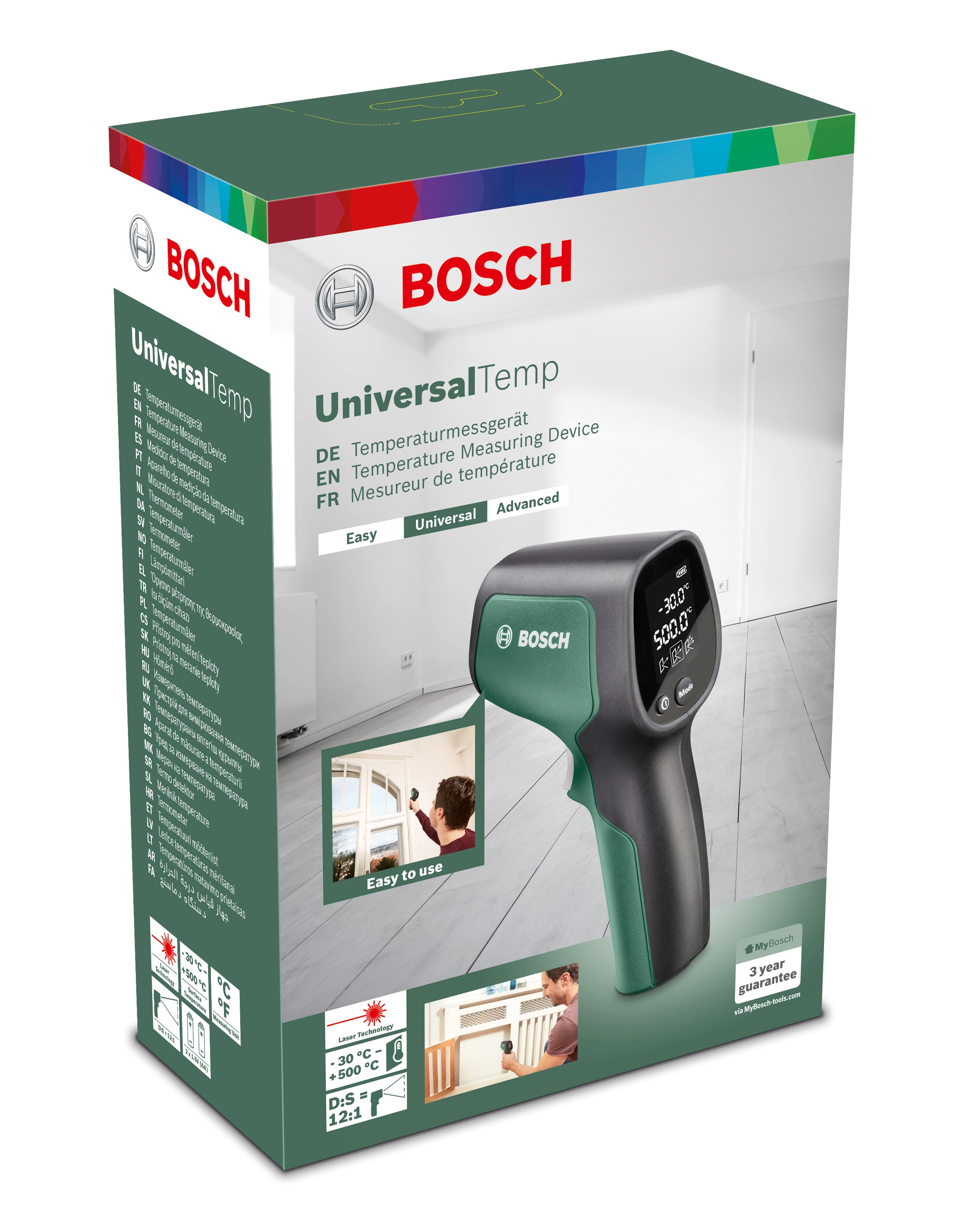 Bosch Détecteur thermique UniversalTemp avec 2 piles AA