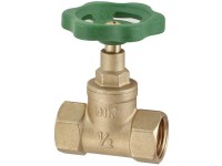 Durchgangsventil Messing blank 1/2