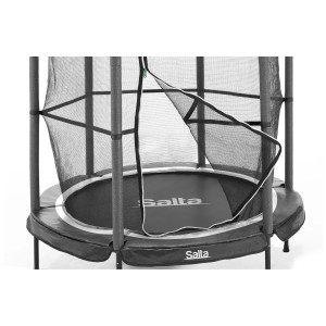 Salta Junior Trampolino, nero, Ø 140 cm con rete di sicurezza per bambini.