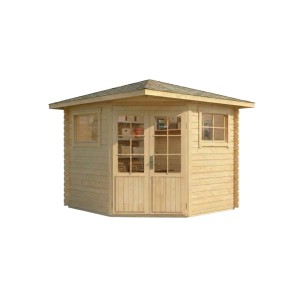Abri de jardin Sunny-B à 5 pans non traité avec toit pointu, 230x224 cm.