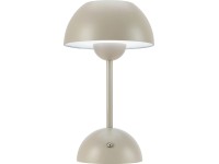 Solar-LED-Tischleuchte Messina Beige Ø 16 cm / Höhe 27,5 cm