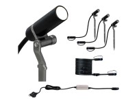 Paulmann LED-Spot Outdoor Plug & Shine mit Erdspiess Anthrazit Plantini-Set