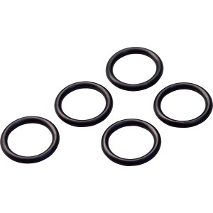 Set di 5 O-ring neri 15,5 mm x 2,6 mm per guarnizioni e raccordi.