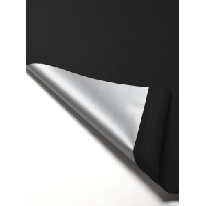 Gardinia Rollo EasyFix Thermo, 45x150 cm, Noir, avec dos revêtu d'aluminium.