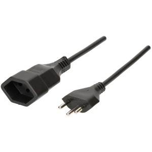 Rallonge GDV noire Max Hauri (T12/T13), 5 m, pour une alimentation flexible.