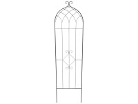 Rank-Spalier Bogen Ornament Dunkelgrau (HxBxT) 180 x 48 x 1 cm