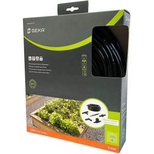 Geka Drip Set nella scatola, sistema di irrigazione per orti e aiuole con accessori.