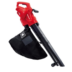 Einhell GC-EL 2400 E soffiatore aspiratore elettrico con sacco di raccolta, rosso e nero.