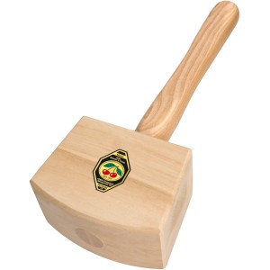 Maillet de menuisier Kirschen avec manche en frêne et tête en hêtre blanc, outil de rabotage et de ciseau.