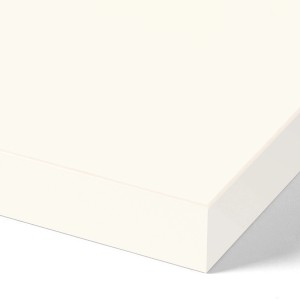 Pannello per mobili bianco (260x20x1,9 cm) per scaffali e costruzione di mobili. Pannello in legno per progetti fai-da-te.
