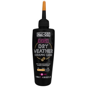 Muc-Off eBike Dry Lube 120ml für Fahrradpflege. Keramikbeschichtung für trockene Bedingungen.