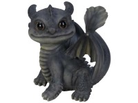 Vivid Arts Drache mit Fächerschwanz sitzend (HxBxT) 13,8 x 14,2 x 13 cm