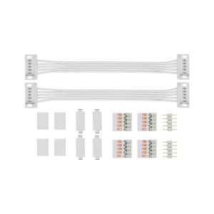 Paulmann MaxLED Connettore universale, confezione da 2, bianco, per strisce LED.