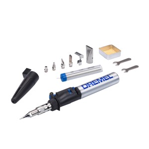Set saldatore Dremel VersaTip 2000-7 con accessori per pirografia, taglio a caldo e saldatura.