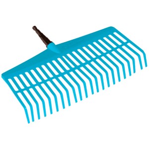 Scopa a rastrello Gardena combisystem, larghezza 43 cm, per rastrellare foglie e erba tagliata.
