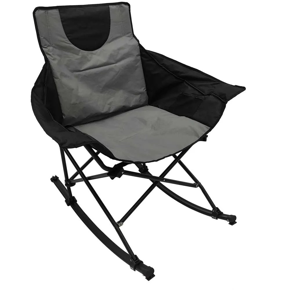 Sedia Dondolo Strongback Sedia A Dondolo Pieghevole - Design Ergonomico, Blu/Grigio - Per