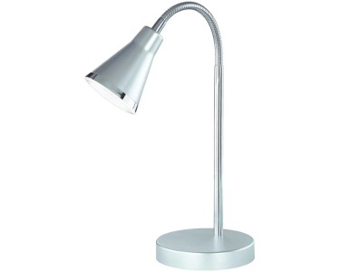 Lampada Tavolo Bellariva E14 Grigio Chiaro Bianco