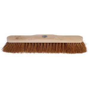 Tête de balai Ebnat Oeko, 40 cm, avec poils en coco et filetage métallique pour le nettoyage.