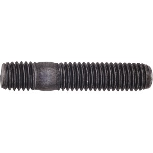 Vis à double filetage LUX M6 x 30 mm, galvanisée, lot de 8, avec filetage des deux côtés.