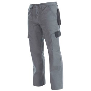 Pantalon de travail Classic gris et noir, taille 56. Vêtement de travail avec poches renforcées.