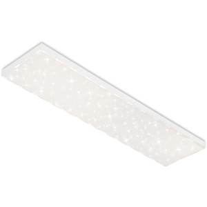 Pannello LED Brilo Frameless, 100x25cm, Bianco con effetto cielo stellato.