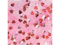 Glitzerkleber Glitter Glue Confetti Herzen Rot / Silber 53 ml