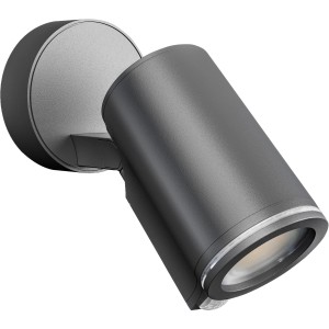 Steinel LED-Spot One S con sensore di movimento, faretto da esterno antracite per facciate e vialetti.