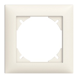Cornice di copertura bianca singola EdizioDue di Feller per scatole di derivazione.