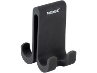 Wenko Doppel-Duschhaken Verna Duo Silikon Schwarz Wenko Doppel-Duschhaken Verna Duo Silikon Schwarz