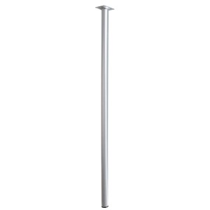 Gamba per tavolo Hettich, Ø 30 x 900 mm, effetto alluminio. Gamba robusta per tavoli.