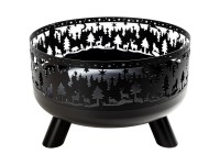 Nouvel Feuerschale Forest Stahl Schwarz Ø 60 x 40 cm