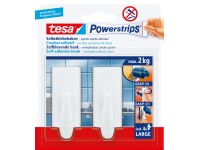 Tesa Selbstklebehaken Weiss eckig 2 Stk. Tesa Selbstklebehaken Weiss eckig 2 Stk.