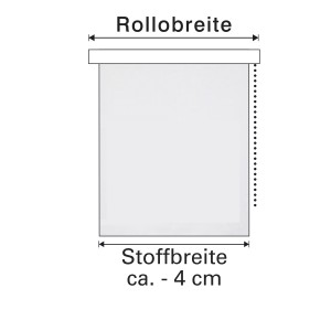 Schéma du store double Gardinia EasyFix, 45x150 cm, pour illustrer les dimensions.