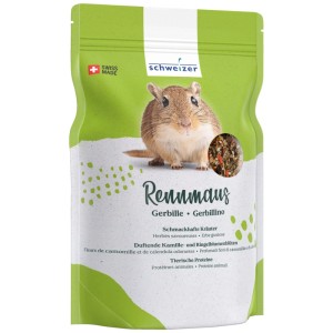 Eric Schweizer Cibo per gerbilli 750g: Mangime complementare con erbe, camomilla e calendula.