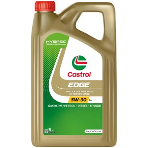 Olio motore Castrol EDGE 5W-30 LL, tanica da 5L per motori benzina, diesel e ibridi.