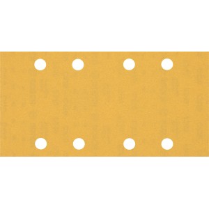 Feuilles abrasives Bosch Expert C470, 93x186mm, grain 240, lot de 10, pour ponceuses vibrantes.