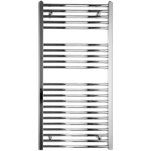 Sèche-serviettes Sonnenkönig Nika 2, radiateur chromé avec barres horizontales.